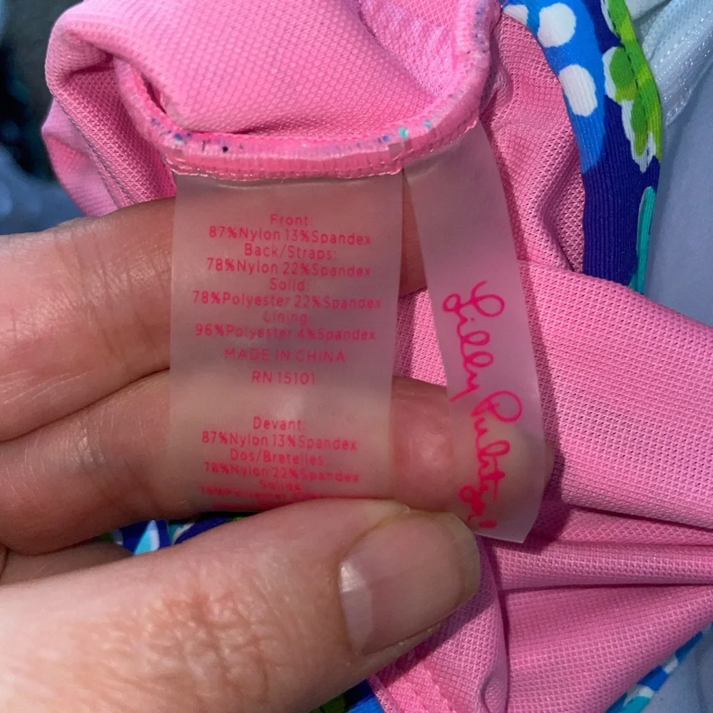 Lilly Pulitzer Bliss Halter Tankini in Pastel Pink Blue Floral - Picture 2 of 12
